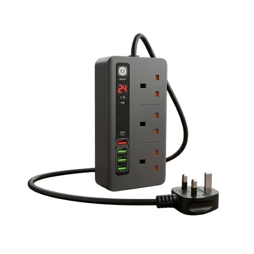 توصيلة كهرباء ثلاثية مع مؤقت