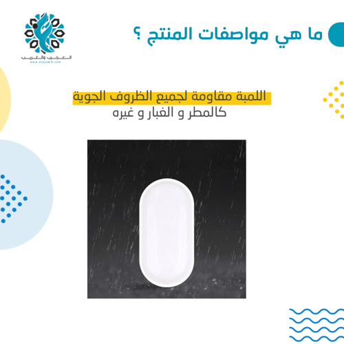 لمبة ليد جدارية 3 ألوان