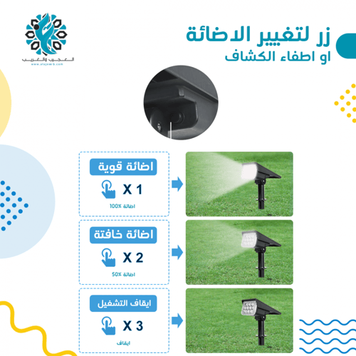 كشاف ديكور طاقة شمسية