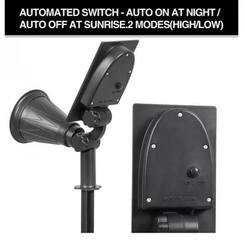 كشاف غرس على الطاقة الشمسية 4 حبات أبيض أو أصفر أو...