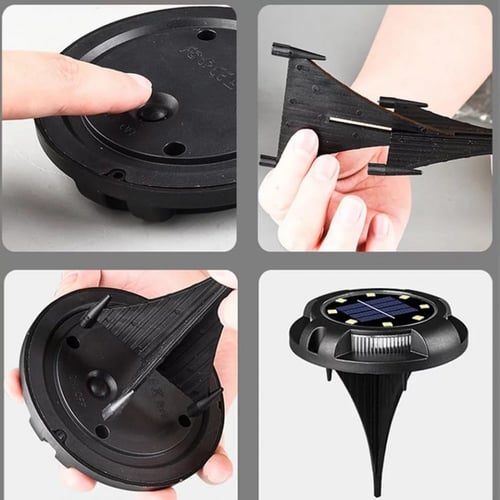 إنارة حدائق غرس على الطاقة الشمسية أبيض