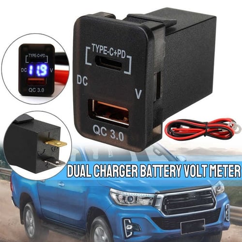 ترهيمة مربع USB ومنفذ TC مع قارئ بطارية