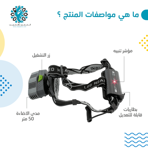 كشاف رأس 5 عدسات