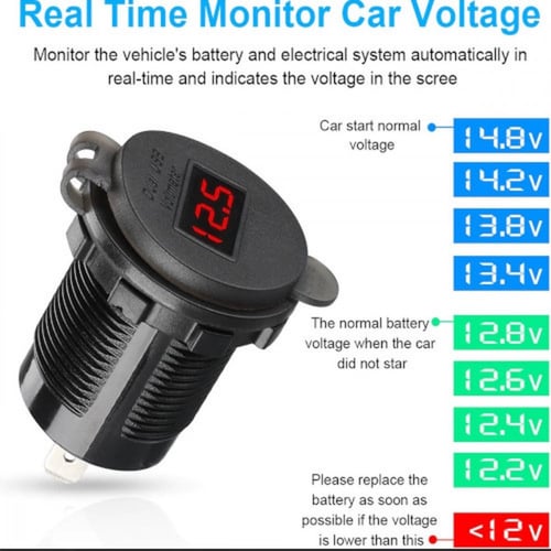 ترهيمة قارئ بطارية مع منفذين USB