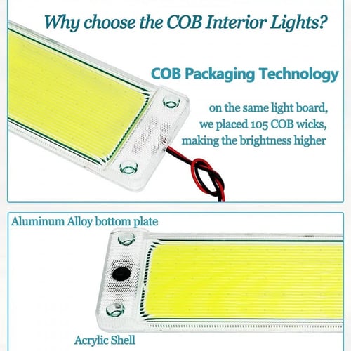 لمبة شريحة ابيض 12 فولت مع فاصل