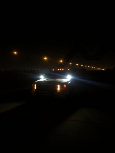 زوج كشافات للسيارات (أبيض- أصفر)