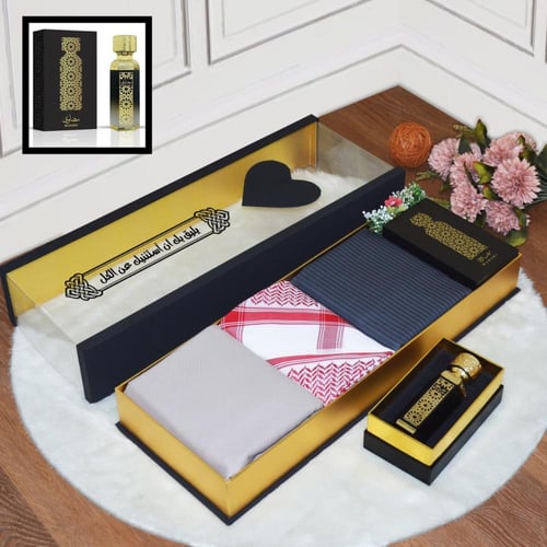 بوكس رجالي فاخر يحتوي على قماش شتوي مقلم وقماش ساد...