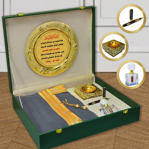 بوكس إهداء تذكاري رجالي فاخر بتصميم خاص حسب الطلب