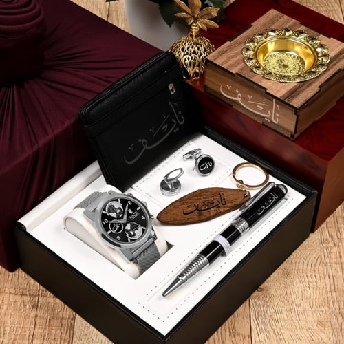 أطقم ساعات شبابية فخمة مع مجموعة إكسسوارات حديثة