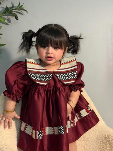 فستان بتصميم السدو تراثي أنيق