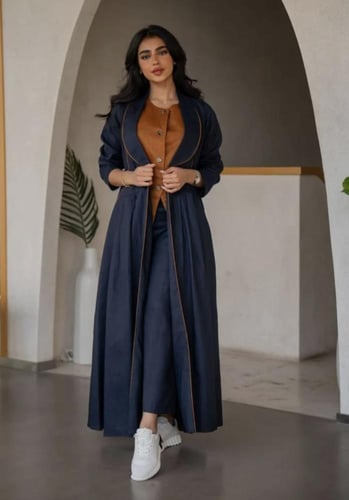 عباية صيفيه بالون الكحلي