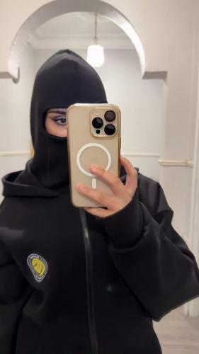 بلوفر بغطاء راس ووجه شتوي لنادي النصر