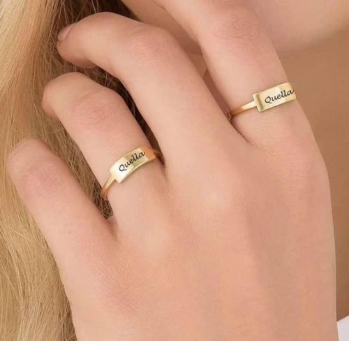 خاتم الفراشه مطلي ذهب