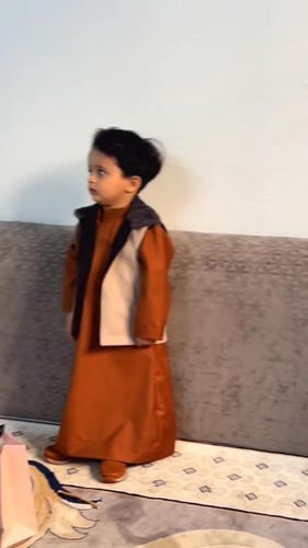 سديري أطفال شتوي مبطّن (قماش جوخ