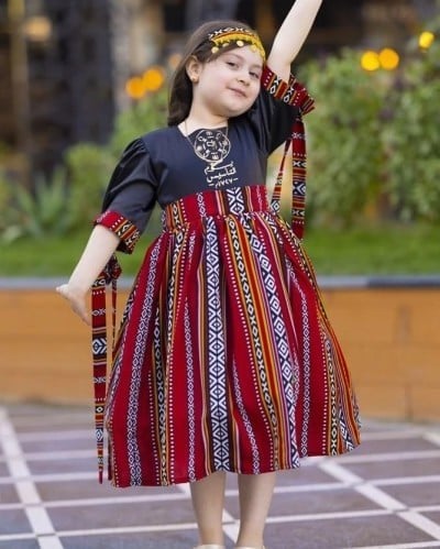 فستان التأسيس بناتي بالاسم