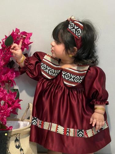 فستان بتصميم السدو تراثي أنيق