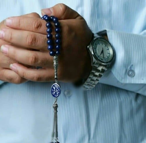 سبحه بالاسم رجاليه فضة إيطالي