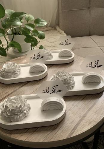 أطقم ضيافة ورده الفواحه مع كرت ا اكريلك