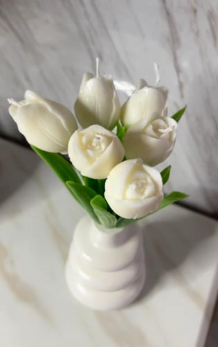 فازة شموع ٦ شمعات