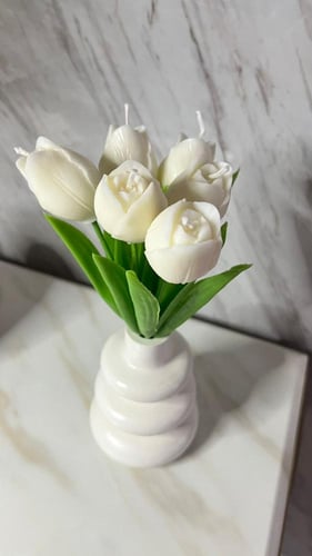 فازة شموع ٦ شمعات