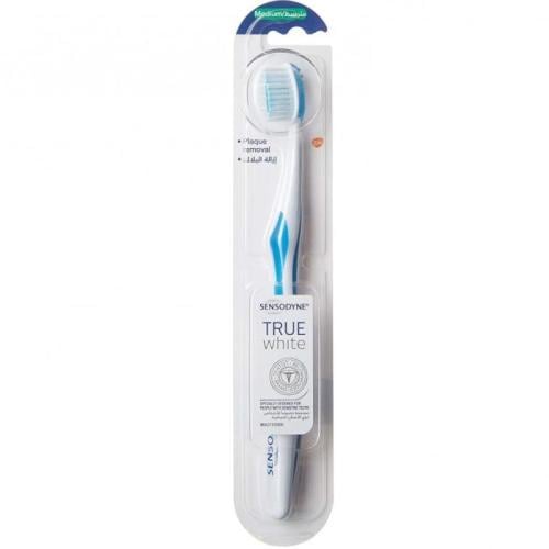 فرشاة أسنان سنسوداين ترو وايت متوسطة متنوعه”nazeel