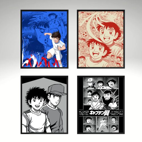 لوحة جدارية Captain Tsubasa – لمحبي الكابتن ماجد