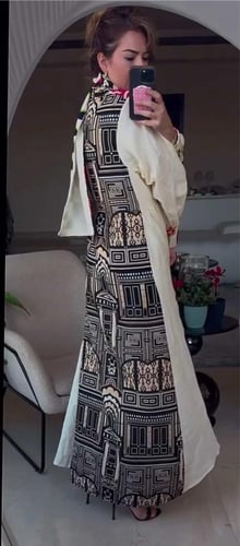 ثوب لينن مشجر