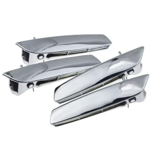 Interior door handle nickel chrome
