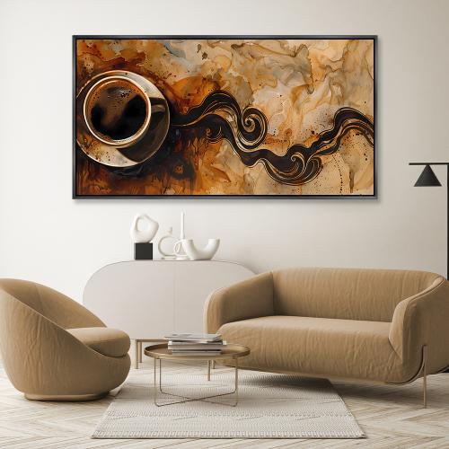 لوحة جدارية فنية - تجريدي تصميم عصري