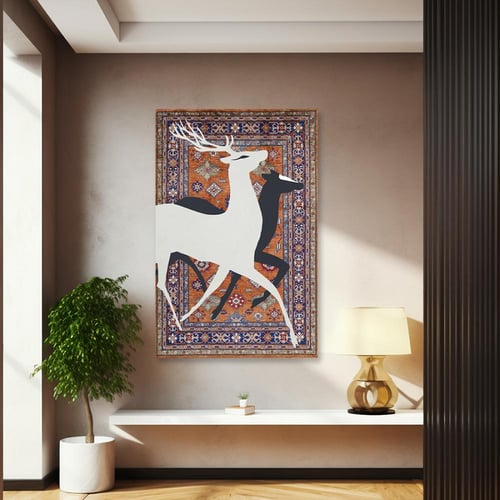 لوحة جدارية فنية - تصميم سجاد عصري