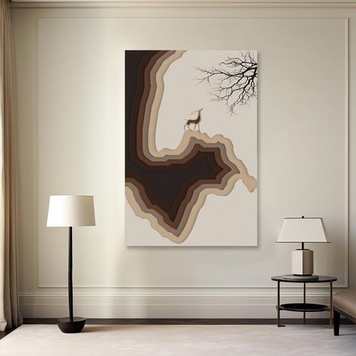 لوحة جدارية فنية - فن تجريدي عصري