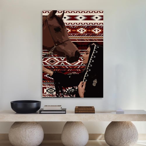 لوحة جدارية فنية - تصميم سجاد عصري