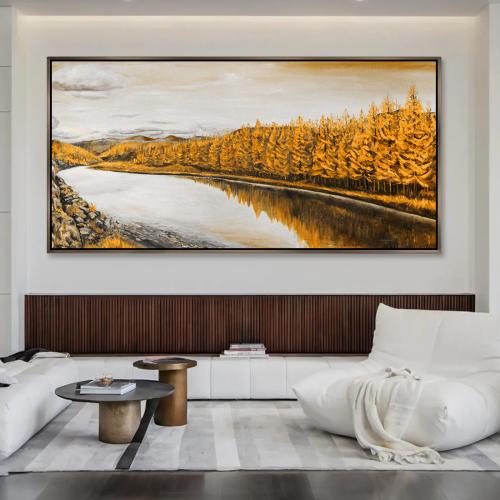 لوحة جدارية فنية - فن تجريدي أنيق