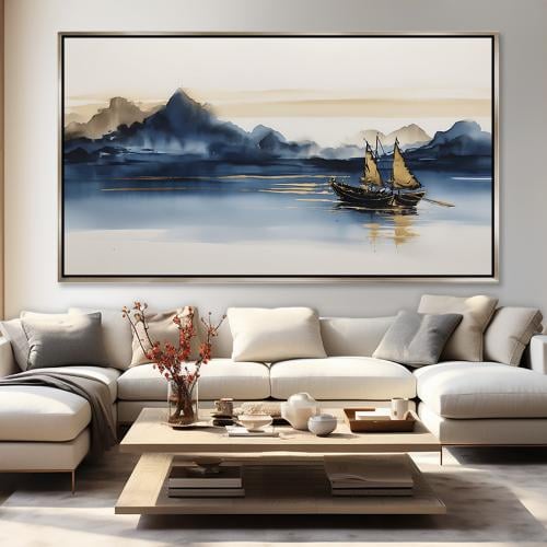 لوحة جدارية فنية - تجريدي تصميم عصري