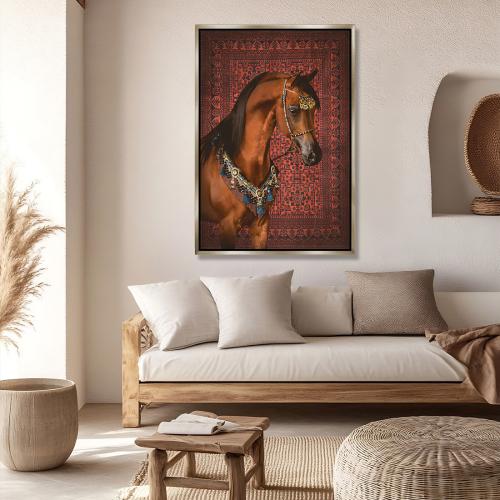 لوحة تصميم سجاد بتصميم مودرن - طباعة قماش كانفس