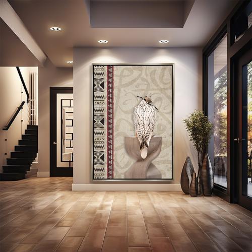 لوحة جدارية فنية - تصميم سجاد تراثية