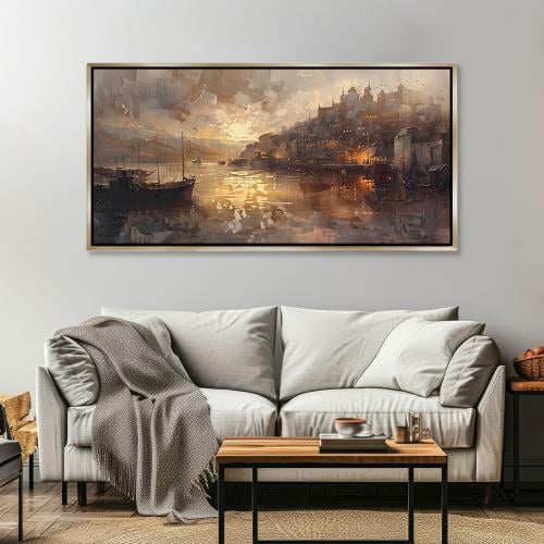 لوحة جدارية فنية - تجريدي تصميم عصري