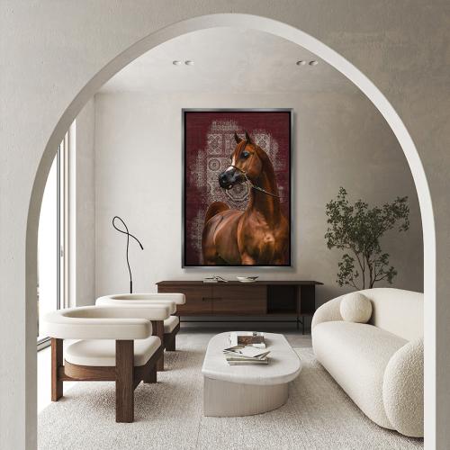 لوحة تصميم سجاد بتصميم مودرن - طباعة قماش كانفس