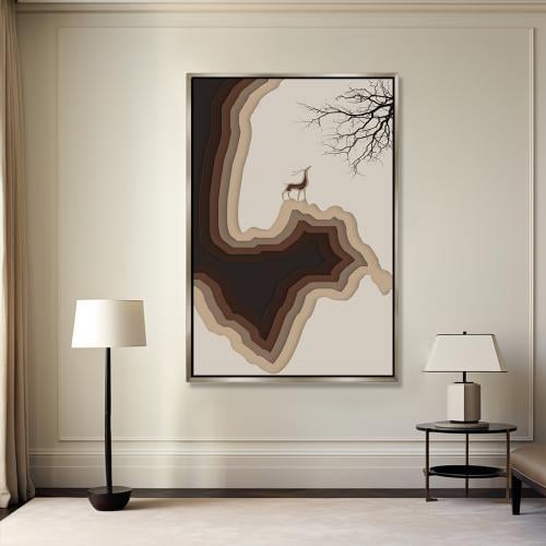 لوحة جدارية فنية - فن تجريدي عصري