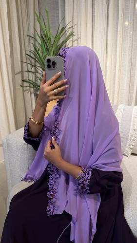 عباية فيولا بنفسجي