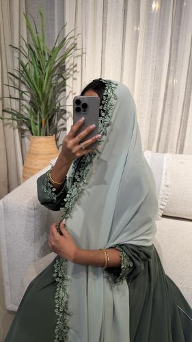 عباية فيولا خضراء