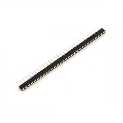 40Pin 2.54mm صف واحد رأس دبوس أنثى مستدير