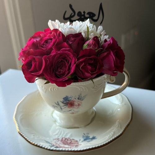 Classic rose cup
