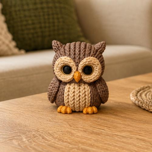 Knitted owl بومه