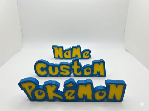 Custom Name Pokémon font
