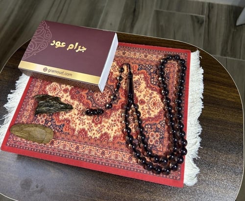 سبحه بكلايت اسود شفاف تمليكه