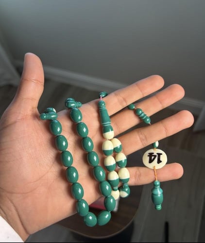 سبحة بليارد اخضر