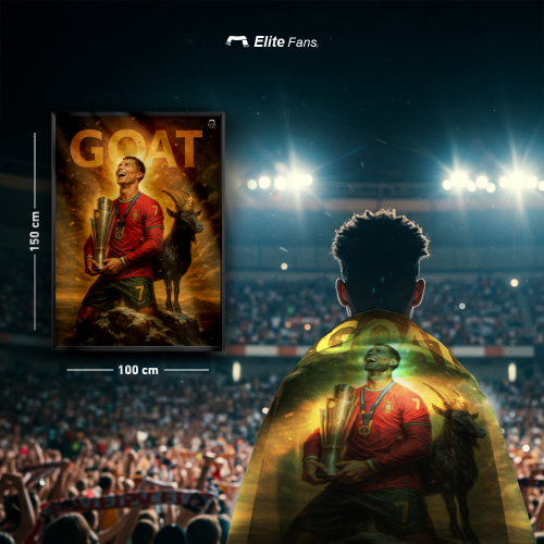 علم كريستيانو رونالدو - GOAT