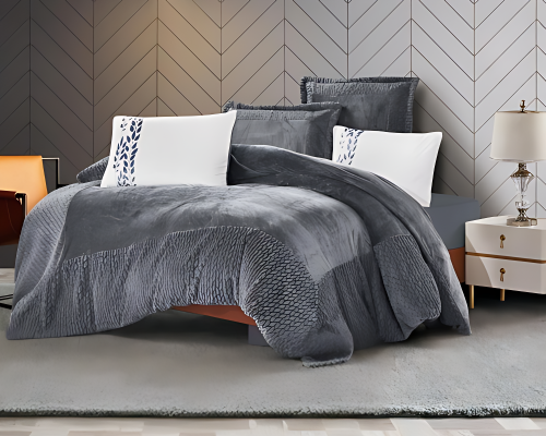 مفرش رمادا الشتوي نفرين