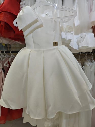 فستان ناعم وفخم كتف واحد معا فينكات